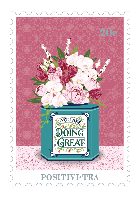 Tea Towel - Positivi-tea