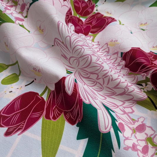 Tea Towel - Orchid Florals