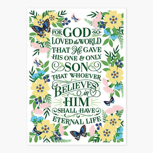 Tea Towel - John 3:16