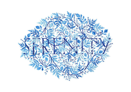 Serenity. A study in Winsor blue (green)