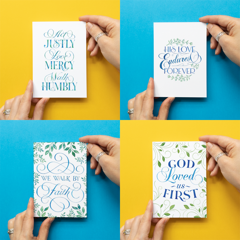 Christian encouragement card selection