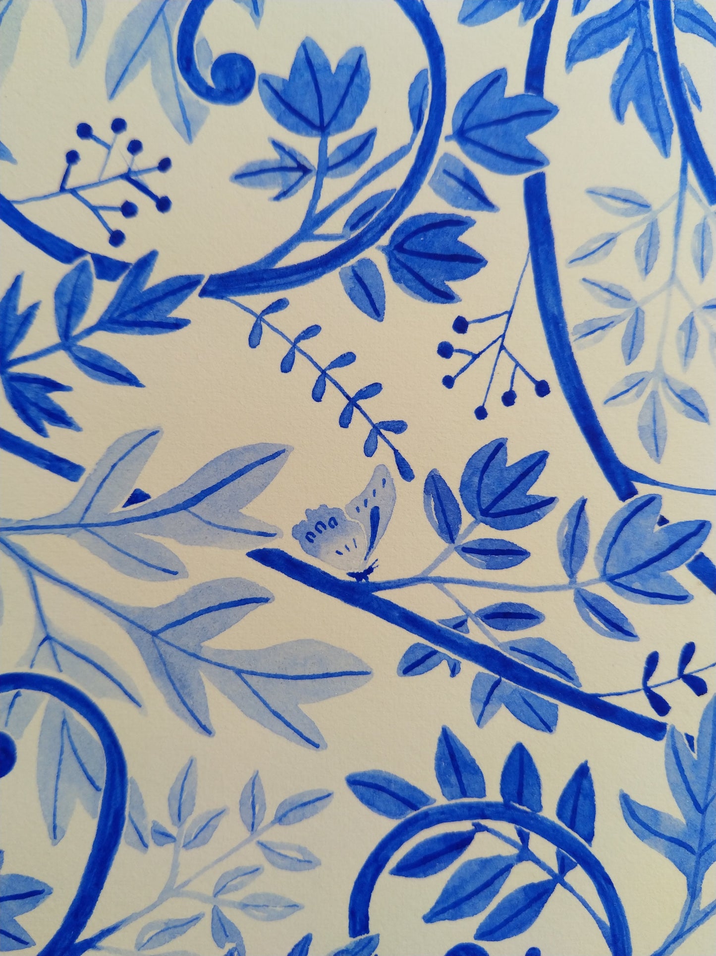 Compassion. A study in French Ultramarine (blue).