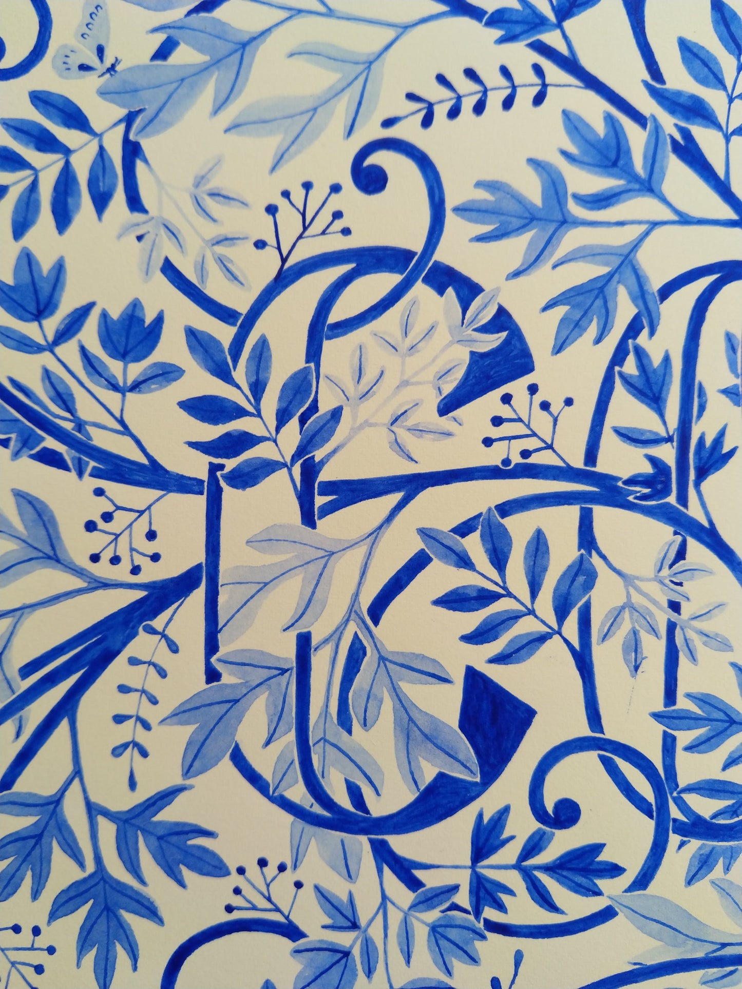 Compassion. A study in French Ultramarine (blue).