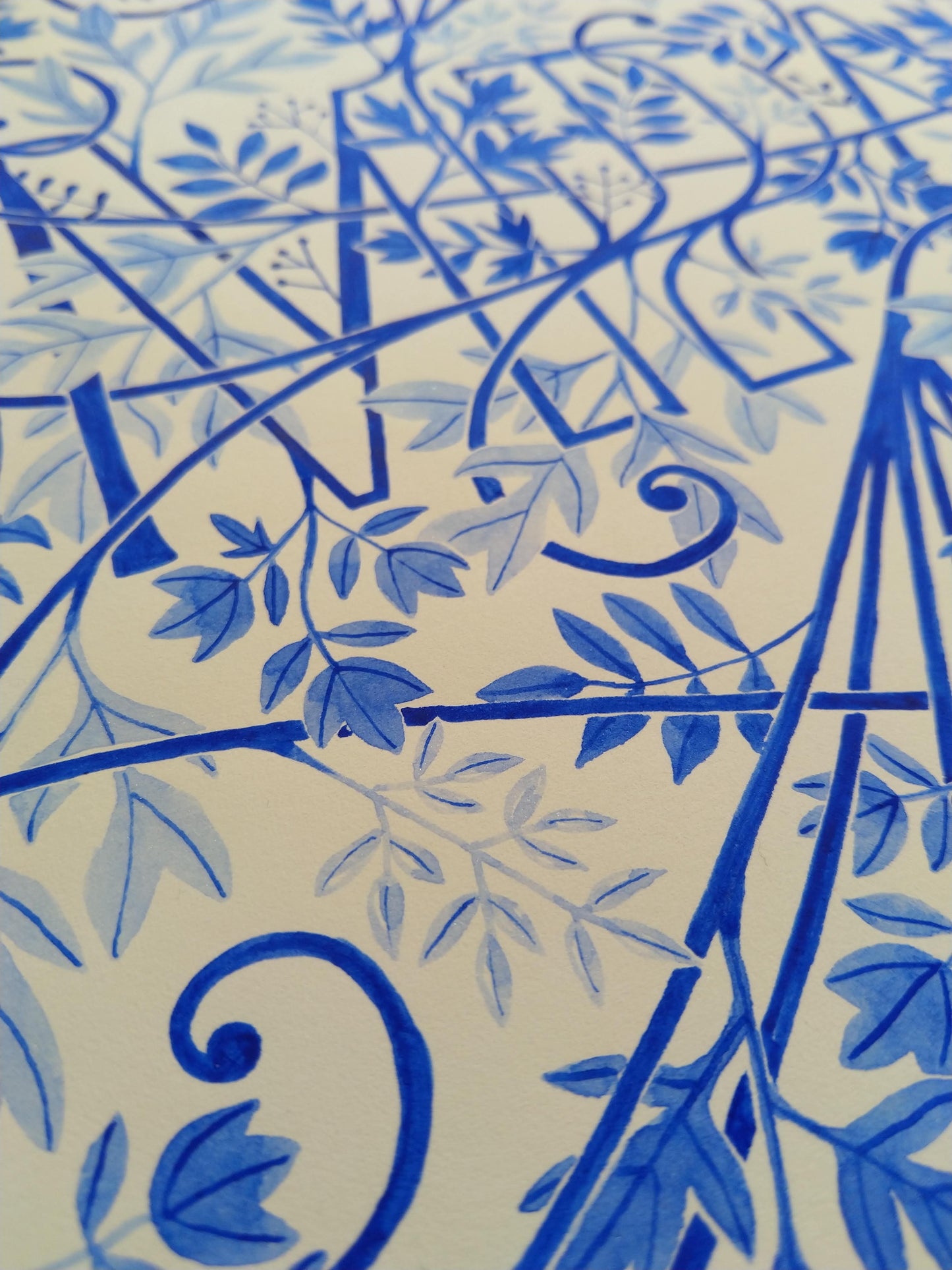 Compassion. A study in French Ultramarine (blue).