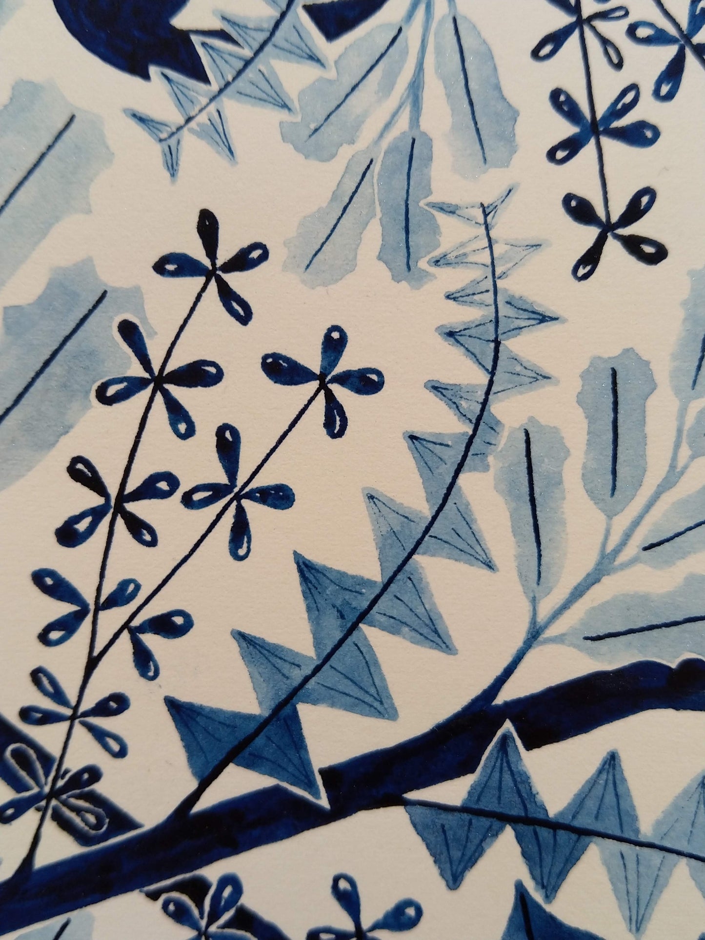 Watercolour Print - Courage (A study in blue)
