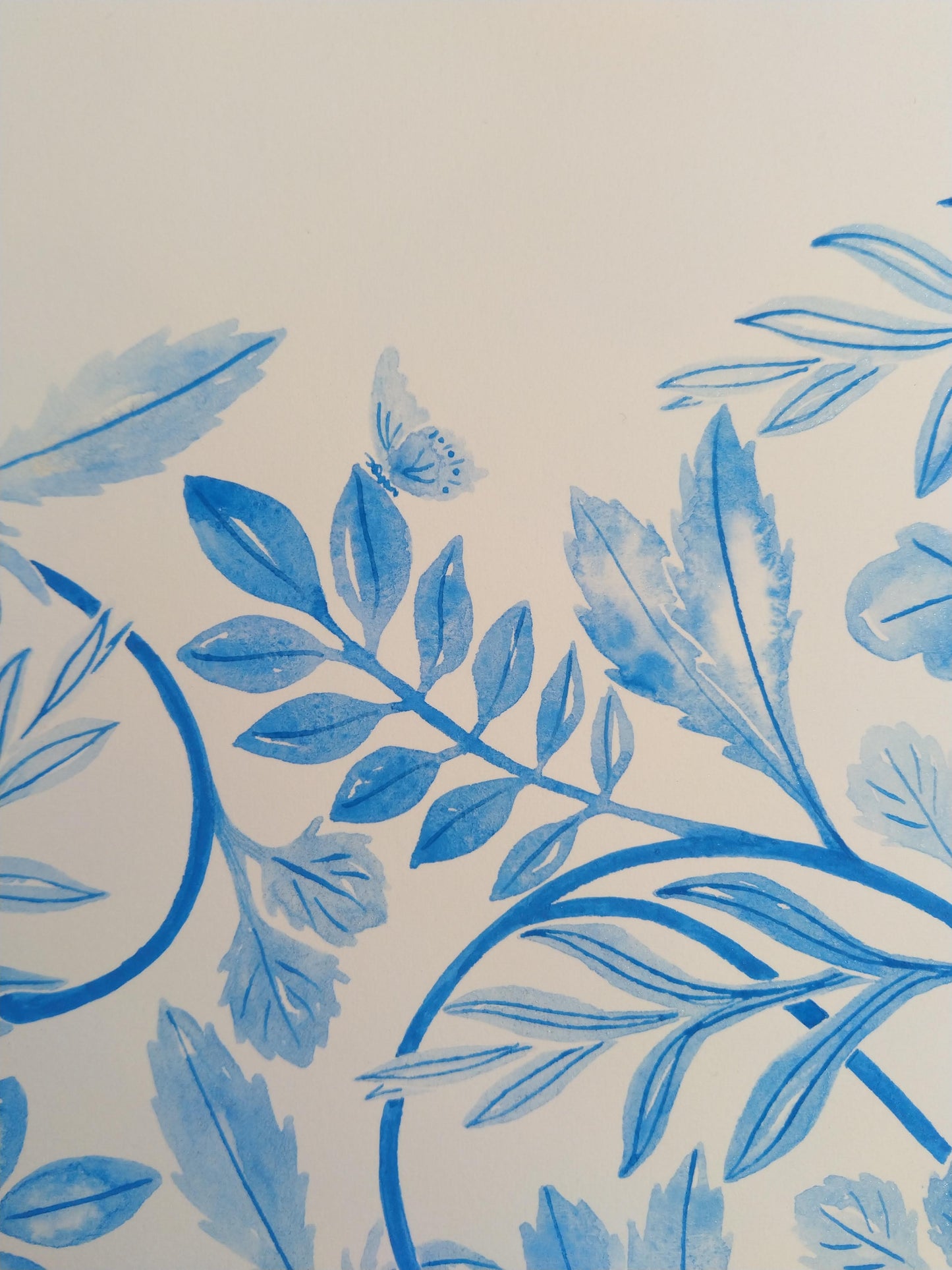 Watercolour Print - Goodness. A study in Cerulean