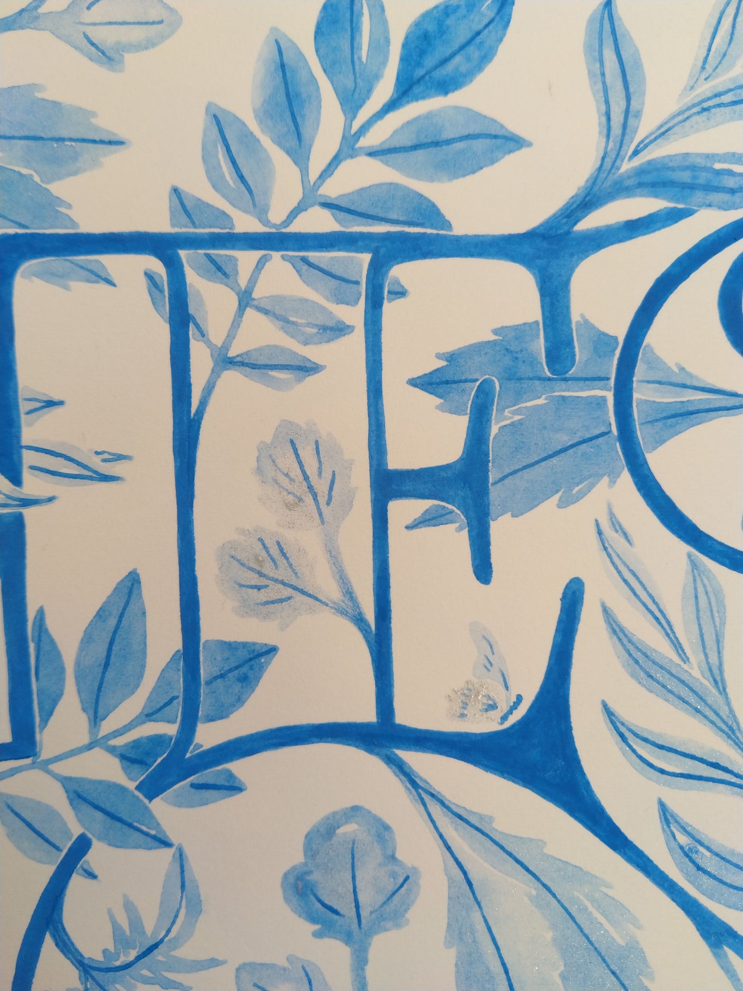 Watercolour Print - Goodness. A study in Cerulean