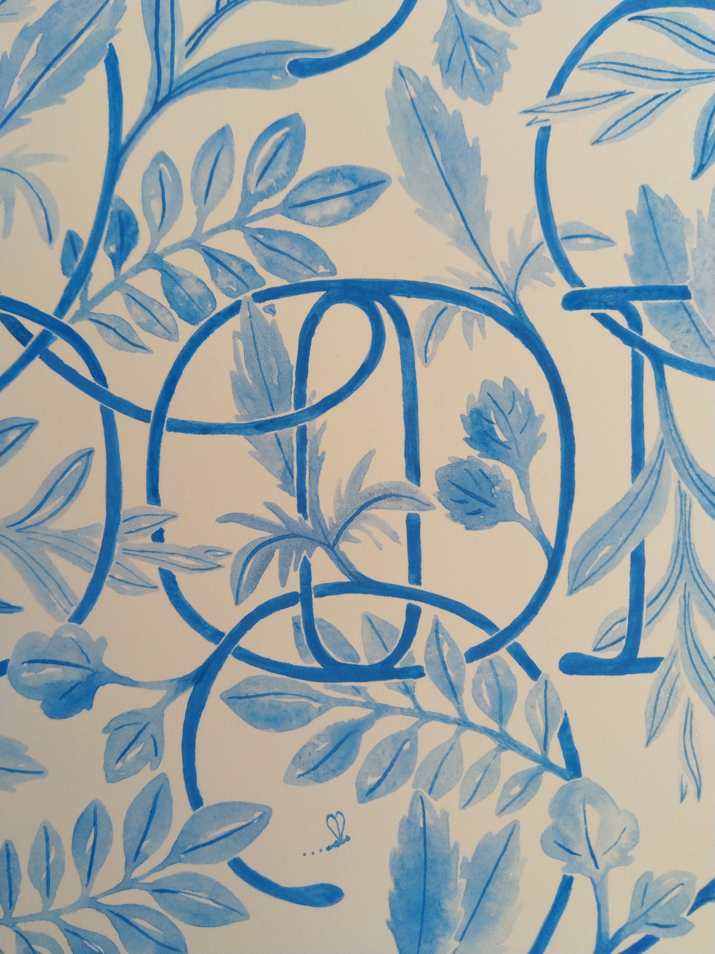 Watercolour Print - Goodness. A study in Cerulean