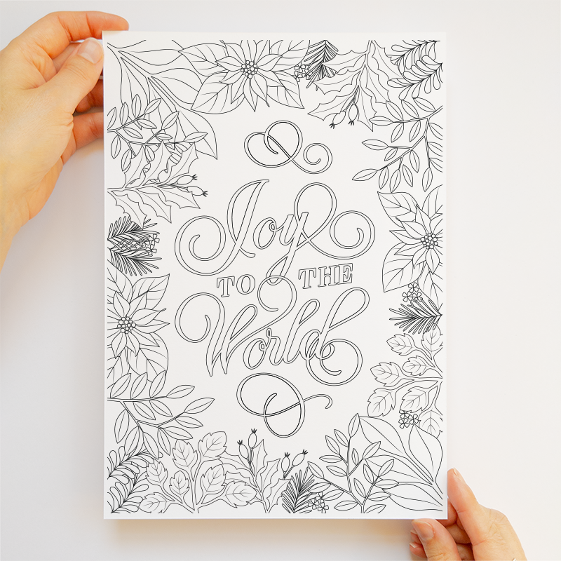 Colouring Download - Joy to the World