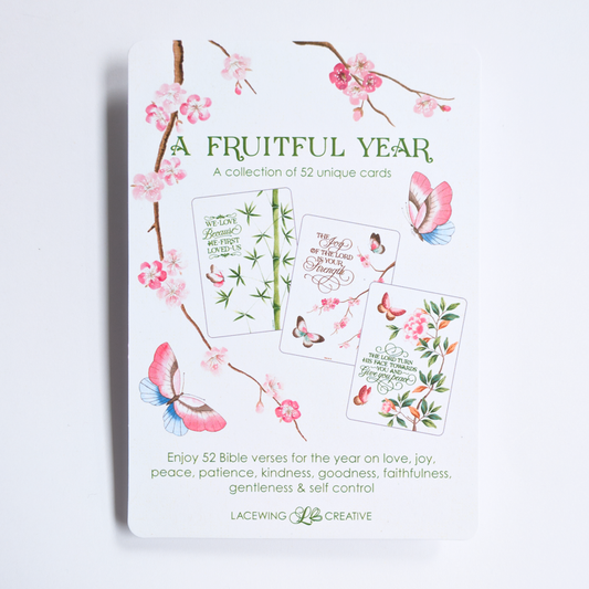 A Fruitful Year scripture encouragement card