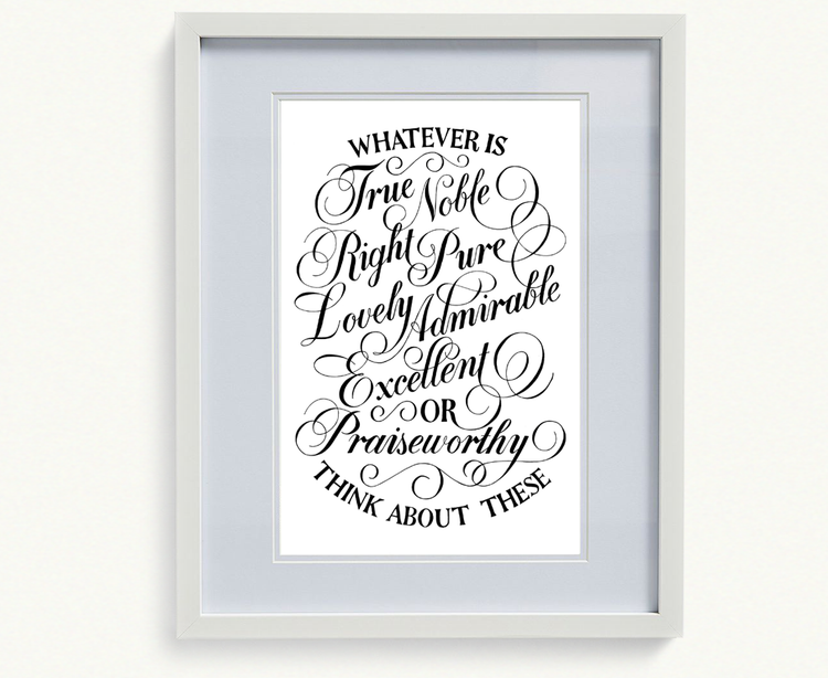 Hand Lettered Prints