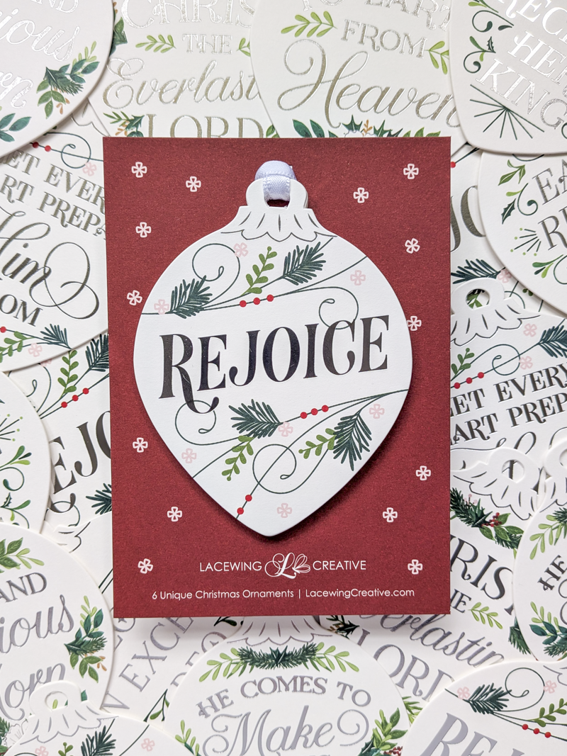 Christmas Ornaments - Silver Foliage
