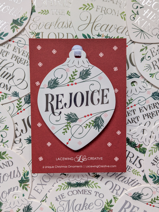 Christmas Ornaments - Silver Foliage