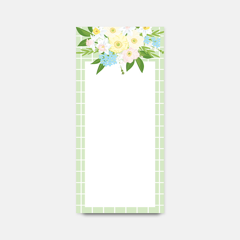 Notepad - Poppy florals