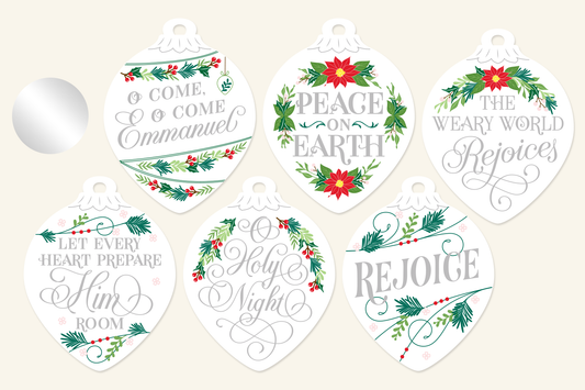 Pre-order: Christmas Ornaments - Silver Foliage