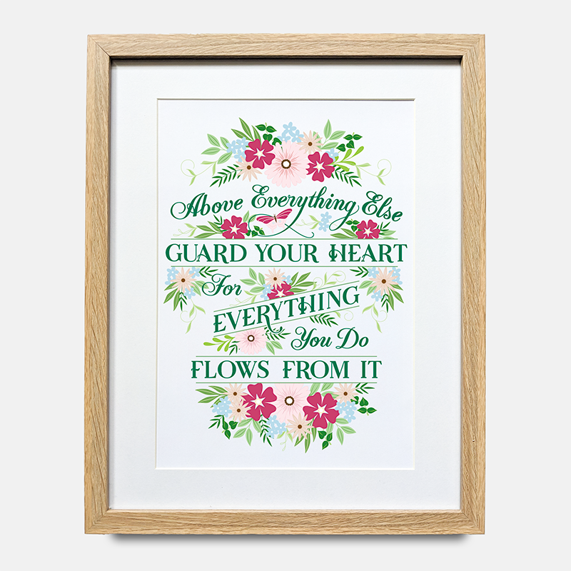 Print - Above Everything Else Guard Your Heart