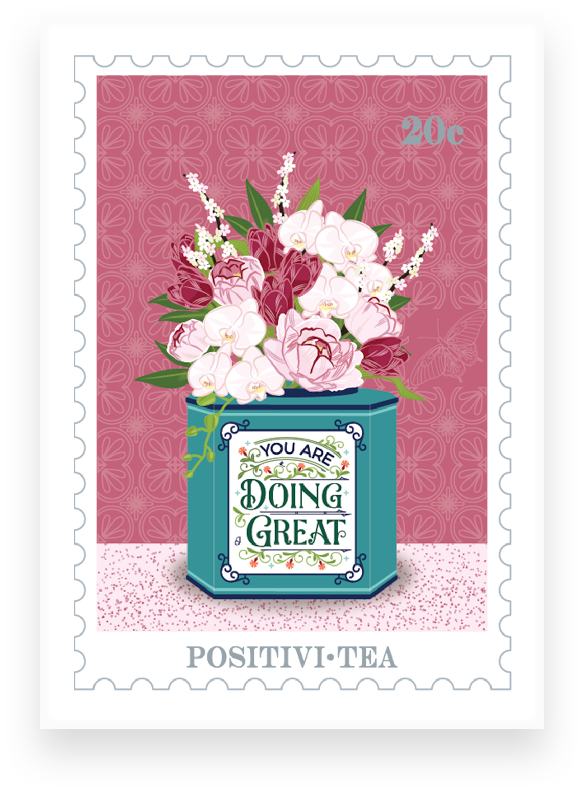 Stamp Print - Positivi-tea
