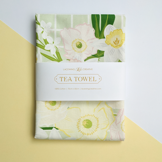 Tea Towel - Poppy Florals