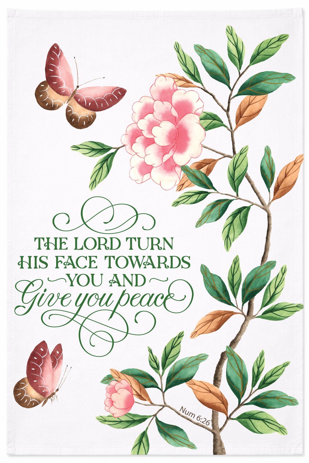 The Lord turn his face - Tea Towel