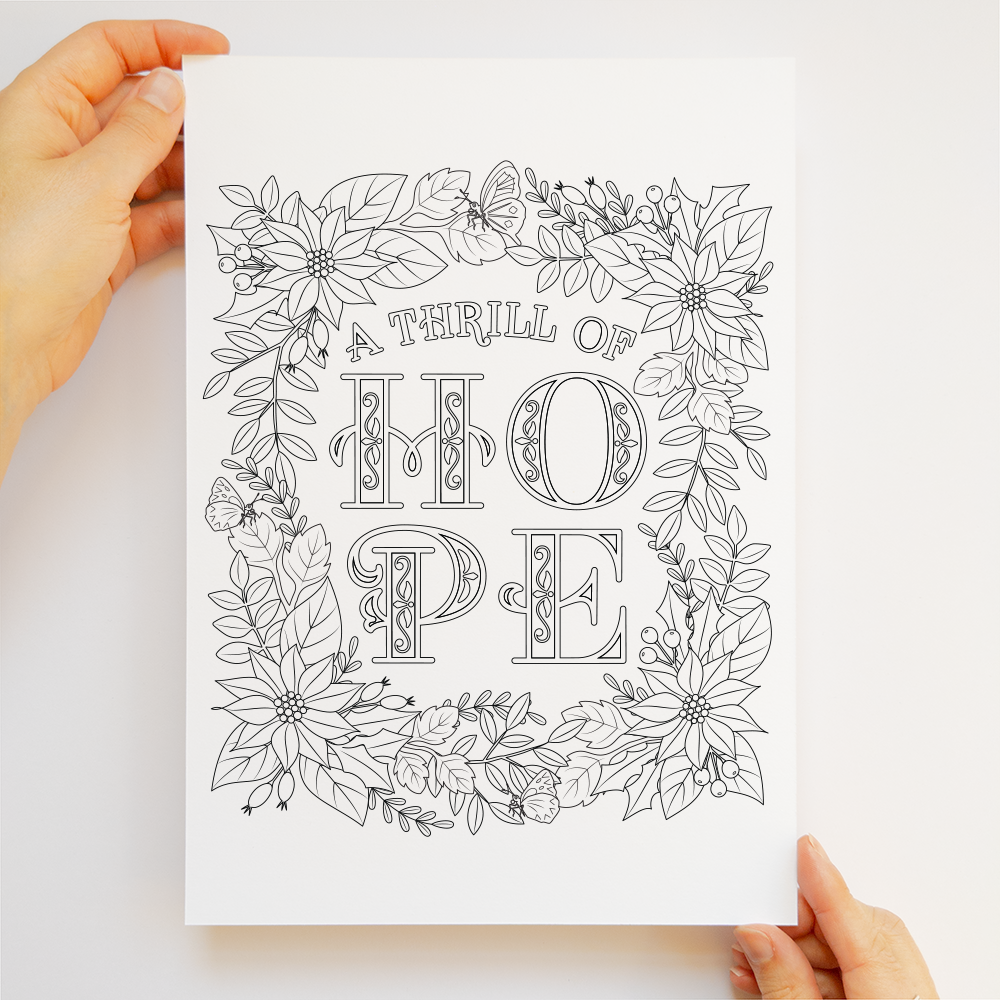 Colouring Download - A Thrill of Hope