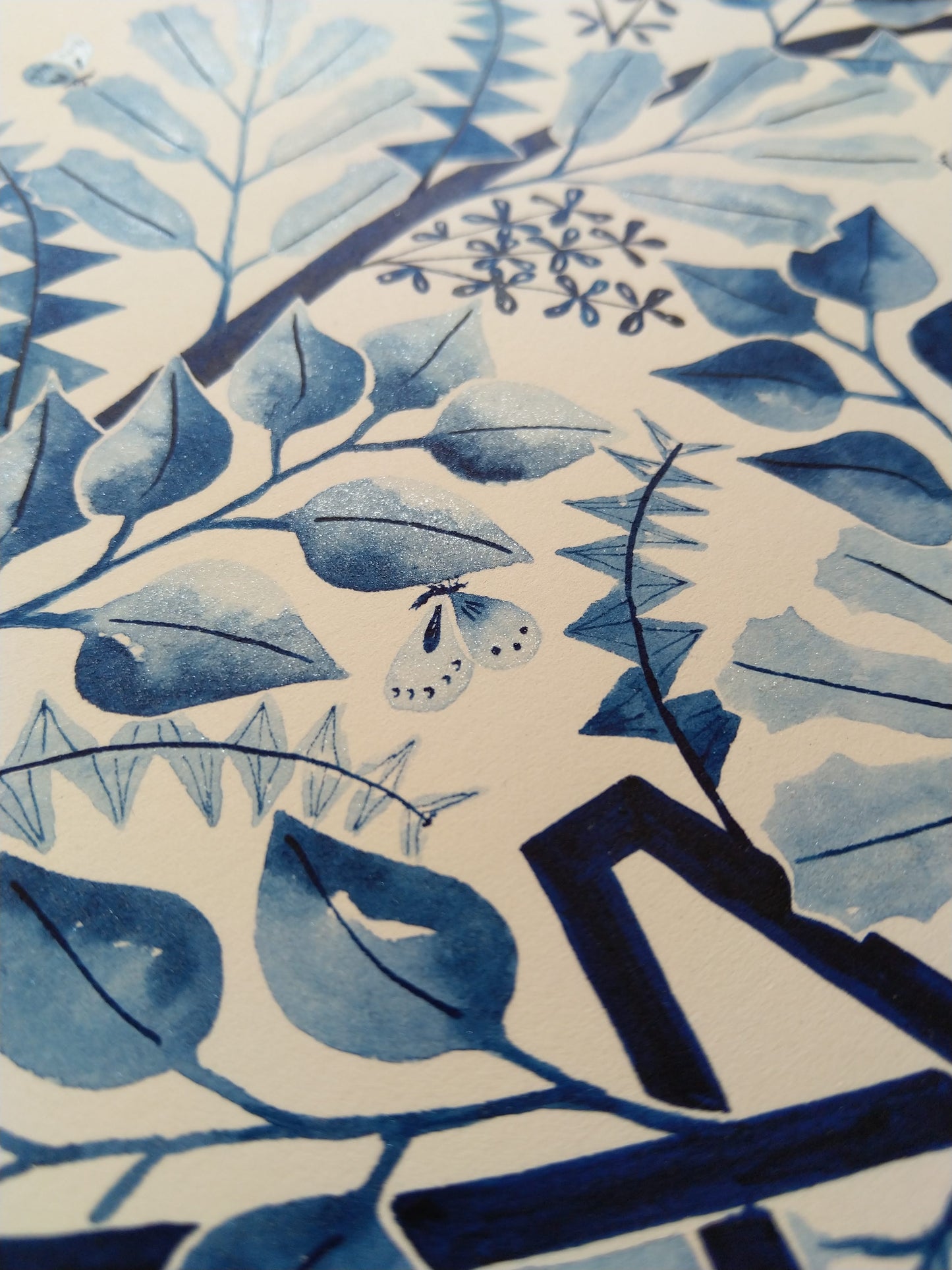Watercolour Print - Courage (A study in blue)