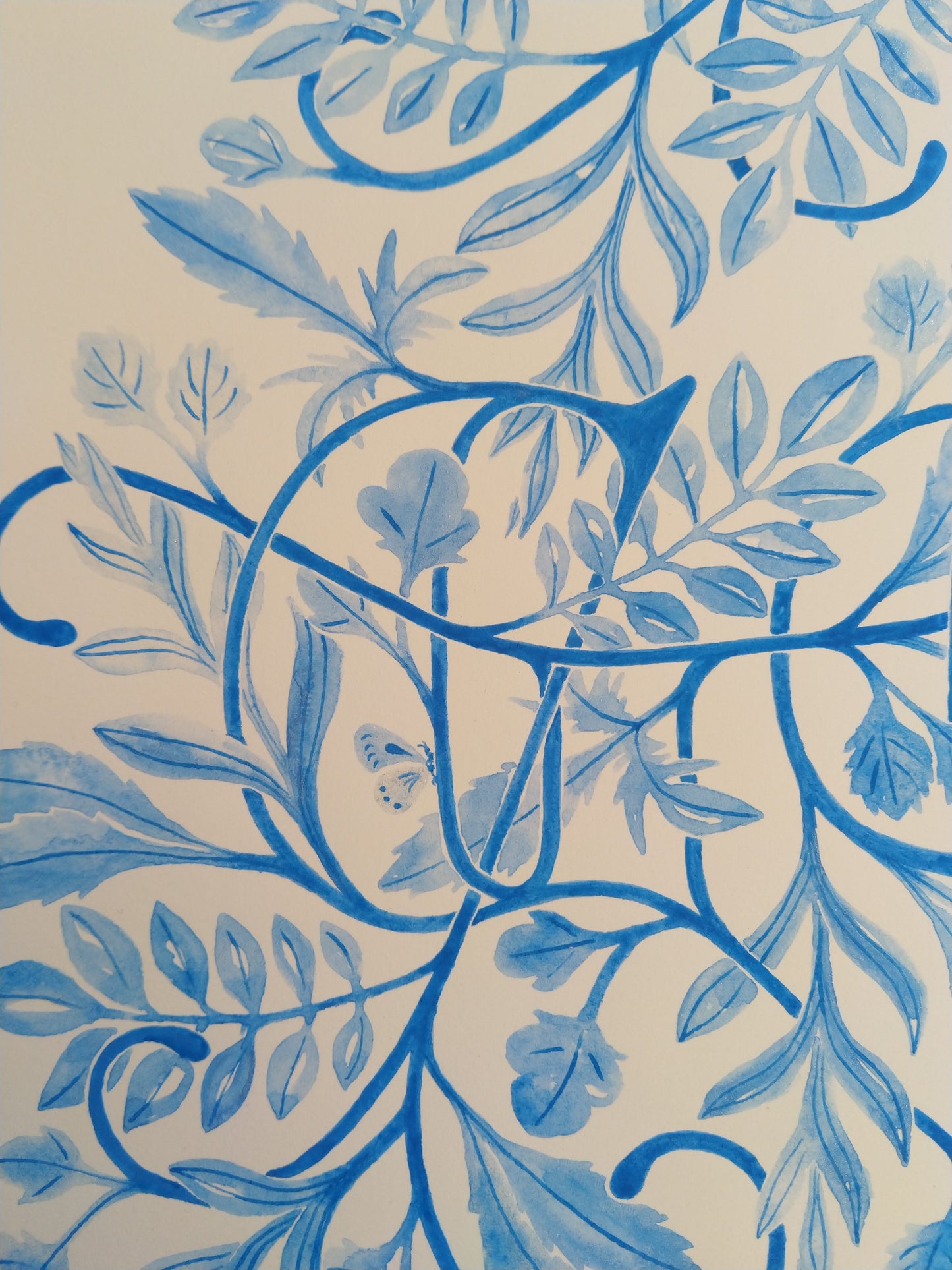 Watercolour Print - Goodness. A study in Cerulean