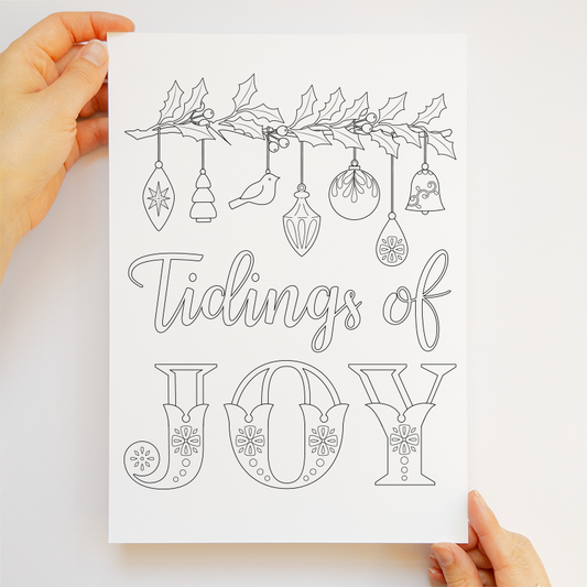 Colouring Download - Tidings of Joy